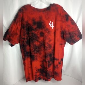 *Lurking Class Protect Me From What I Want Red Tie Dye Men's Shirt Size XL